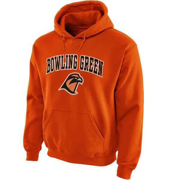 Men's Bowling Green St. Falcons Midsize Arch Pullover Hoodie - Orange,We sell and wholesale Men's Bowling Green St. Falcons Midsize Arch Pullover Hoodie - Orange on line form chian!